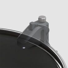 An image of a pickup element placed on a drumhead