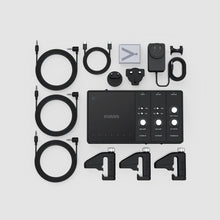 An image of all the components of the Sound System bundle arranged in a grid